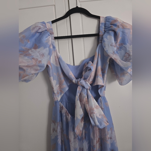 Abercrombie & Fitch Light Blue Floral Maxi Dress - Picture 8 of 8